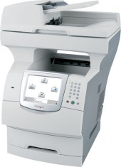 Multifunctionale Second Hand Laser Lexmark X644e, Scanner, Copiator, Fax, Imprimanta, Usb, Retea foto