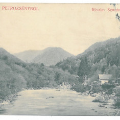 2145 - PETROSANI, SURDUK PASS, Gorj, Romania, Litho - old postcard - used - 1907