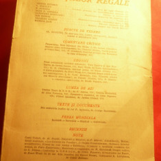 Revista Fundatiilor Regale ian. 1947 cu V.Eftimiu ,F.Aderca ,Monica Dan ,Perpess