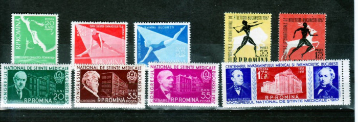 Romania 1957 lot timbre nestampilate