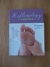 REFLEXOLOGY CARD DECK, contine 50 de planse explicate foto