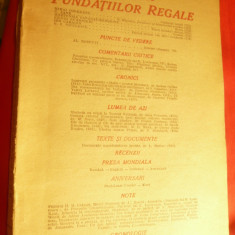 Revista Fundatiilor Regale apr. 1946 cu M.Codreanu , C.Zane,Ion Caraion ,H.Papad