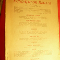 Revista Fundatiilor Regale ian. 1946 cu T.Arghezi ,L.Patrascanu ,F.Aderca ,M.Sad