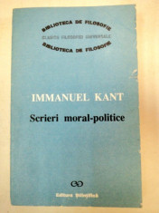 SCRIERI MORAL-POLITICE - IMMANUEL KANT 1991 foto