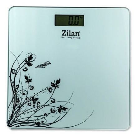 Cantar electronic de persoane Zilan ZLN 7680 alb ,platforma sticla,150 kg maxim Cantar electronic de persoane Zilan ZLN 7680 alb ,platforma sticla,150 kg maxim