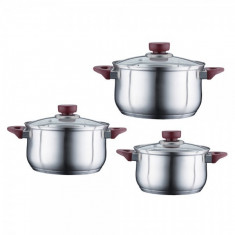 SET CRATITE INOX CU CAPAC 6P (2.5/3.4/4.5L) PH-15817 foto