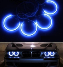 Lumini Angel eye albastru pentru BMW E36 E38 E39 E46 kit 4 buc foto