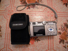 Camera foto digitala Samsung Digimax 401, husa si card SD 1GB, stare foarte BUNA foto