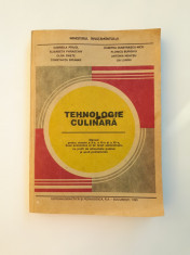 TEHNOLOGIE CULINARA = Manual licee economice - Gabriela Pirjol - an 1995 foto