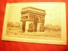 Gravura Arcul de Triumf Paris semnat LG , 14x9 cm