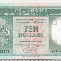bnk bn Hong Kong 10 dollars 1992 unc