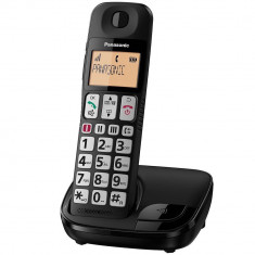Telefon fix Panasonic DECT KX-TGE110FXB Wireless Black foto