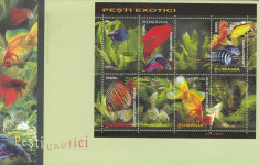 ROMANIA 2005 LP 1676 c PESTI EXOTICI BLOC FDC foto