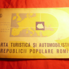 Harta turistica si Automobilistica a RPR - 1960 -pliata