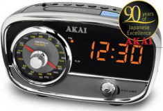 Radio cu ceas Akai CE-1401 (Gri) foto