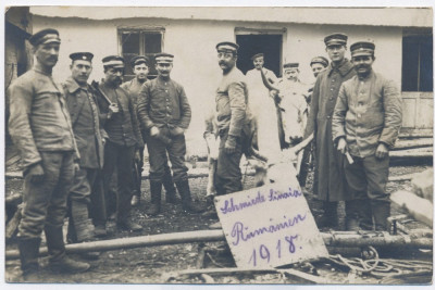 307 - SINAIA, Romania, Military - old postcard, real PHOTO - unused foto