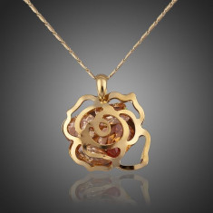 Colier CZ06 AzoryLux Cubic Zirconia Gold Rose foto