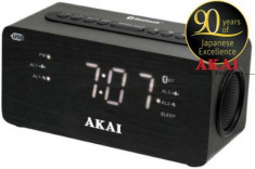 Radio cu ceas Akai ACR-2993, FM radio, dual alarm si functie incarcare telefon foto