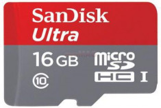 Card de memorie SanDisk Ultra Android microSDHC, 16GB, 98MB/s, Clasa 10, UHS-I + Adaptor foto