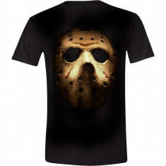 Friday the 13th - Jason&amp;#039;s Mask Men T-Shirt - Black, Size XL foto