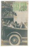 183 - Regele FERDINAND, old car, Regale, Royalty, Romania - old postcard - used
