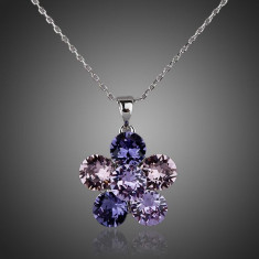 Colier CZ07 AzoryLux Cubic Zirconia Three Purple foto