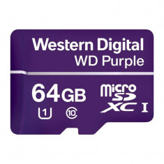 Card WD Purple microSDHC 64GB Clasa 10 UHS-I U1 foto