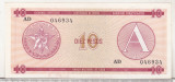 Bnk bn Cuba 10 pesos exchange certificate seria A ,unc