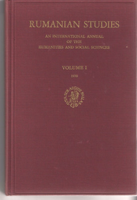 Rumanian studies Volume I 1970 legata limba engleza/franceza foto