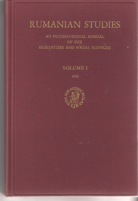Rumanian studies Volume I 1970 legata limba engleza/franceza