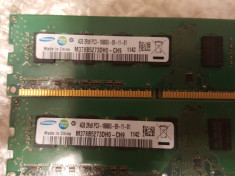 Kit 8 GB( 2 x 4 Gb ) SAMSUNG DDR 3 PC3-10600 1333 MHz , Memorie PC Desktop foto