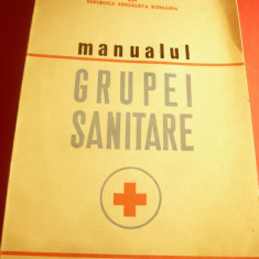 Manualul Grupei Sanitare - Ed. Medicala 1972 - Dr V.Apateanu si colectiv