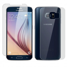 Folie protectie IMPORTGSM pentru Samsung Galaxy S6 (G920), Tempered Glass, Full Cover, Acoperire Fata/Spate, Transparenta foto