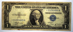 226 USA SUA SILVER CERTIFICATE 1 ONE DOLLAR 1935 B SR. 895 STEA STAR NOTE foto