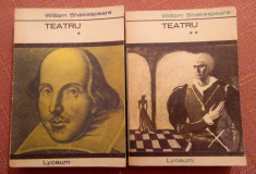 Teatru. 2 Vol. Colectia Lyceum, 1971. Contine 6 piese - William Shakespeare foto