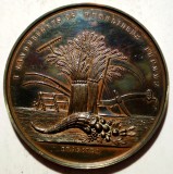 5.062 DANEMARCA MEDALIE AGRICULTURA ASOCIATIA FERMIERILOR 45mm DRAGSTED bronz, Europa