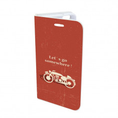 Husa Flip Cover, Book Case Design 7, Alb, Apple iPhone 6 / 6S foto