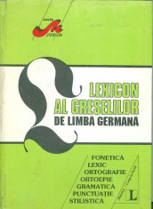 Lexicon al greselilor de limba germana - Diethard Lubke foto