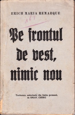 Pe frontul de vest, nimic nou foto