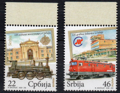 SERBIA 2009, Locomotive, serie neuzata, MNH foto