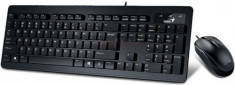 Kit Tastatura Genius si Mouse SlimStar C130 (Negru) foto