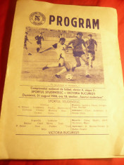 2 Programe Campionat Fotbal Romania 31 aug 1986 si 14 nov 1987 ,9+19 pag foto
