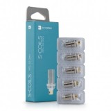 Set 5 Rezistente Atomizor Jac Vapour S-Coil MTL 1.0 ohm, Bumbac Organic, Cutie 5 bucati, Tip Capsula