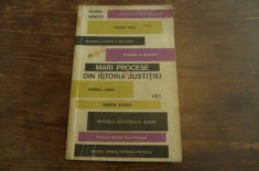 Mari procese din istoria justitiei de Yolanda Eminescu Ed. Stiintifica 1970 foto
