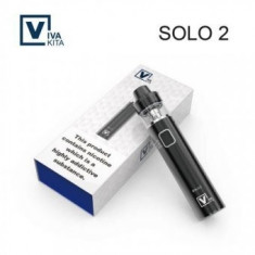 Kit Tigara Electronica AIO Viva Kita Solo 2 Black, 3000 mha, Putere reglabila 30W/40W/50W, Rezervor 2ml TPD , Extensibil 4ml foto