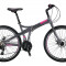 Bicicleta Mosso Marine 2D pliabila, Aluminiu , Roata 26&quot; , Culoare Gri/RozPB Cod:M01MSO2600517002