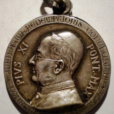 5.076 VATICAN MEDALIE PAPA PIUS XI 1935 LOURDES 30mm PENIN