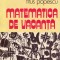 Matematica de vacanță