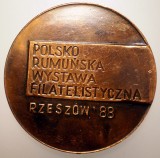 5.060 POLONIA MEDALIE EXPOZITIA FILATELICA POLONO ROMANA RZESZOW 1988 45mm bronz, Europa