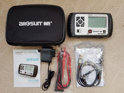 Osciloscop portabil All-sun EM125 25MHz 100MSa/s Digital 2in1 + Multimetru foto